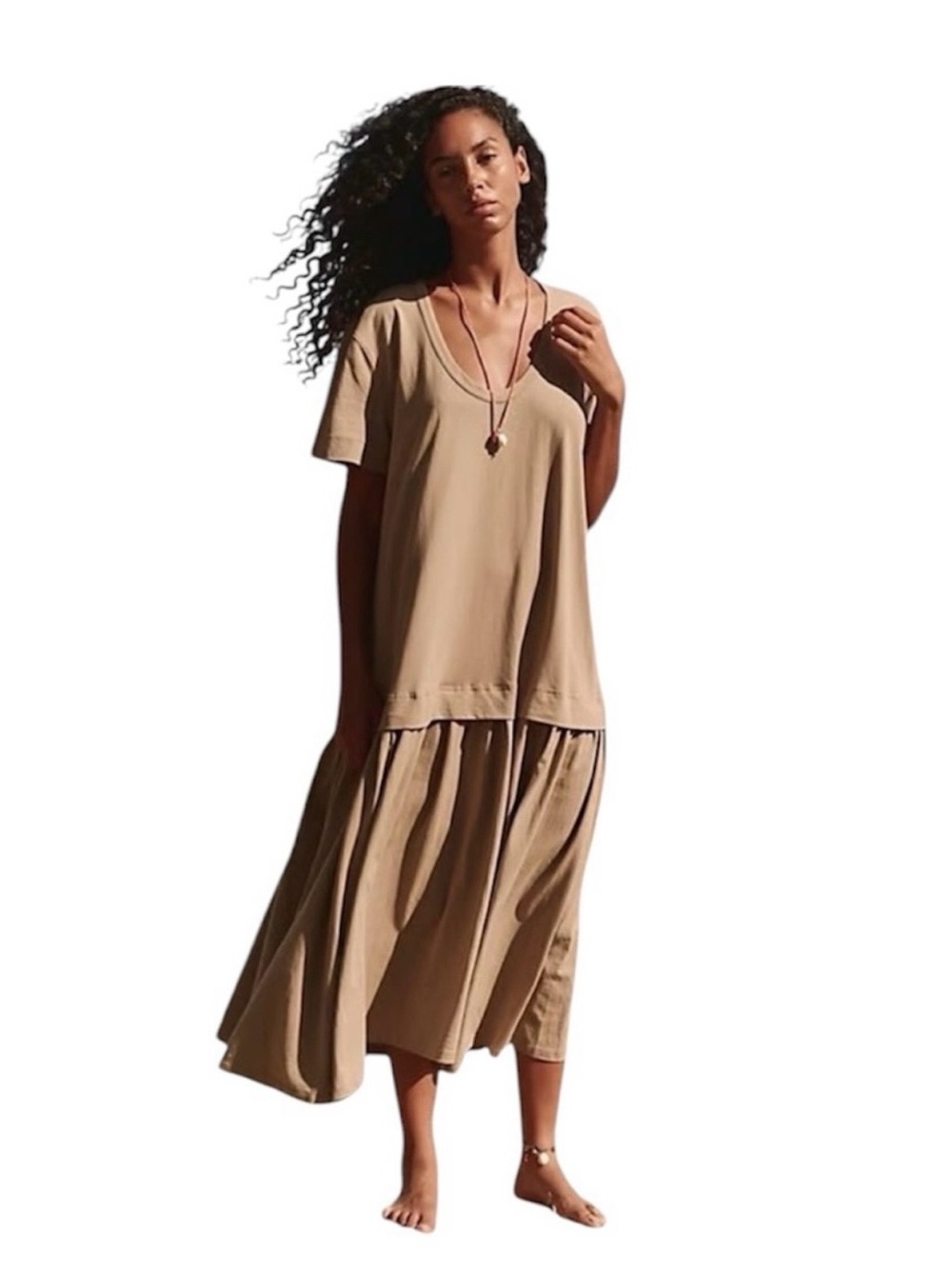 Free People Free-Est Herron Drop-Waist Maxi Dress